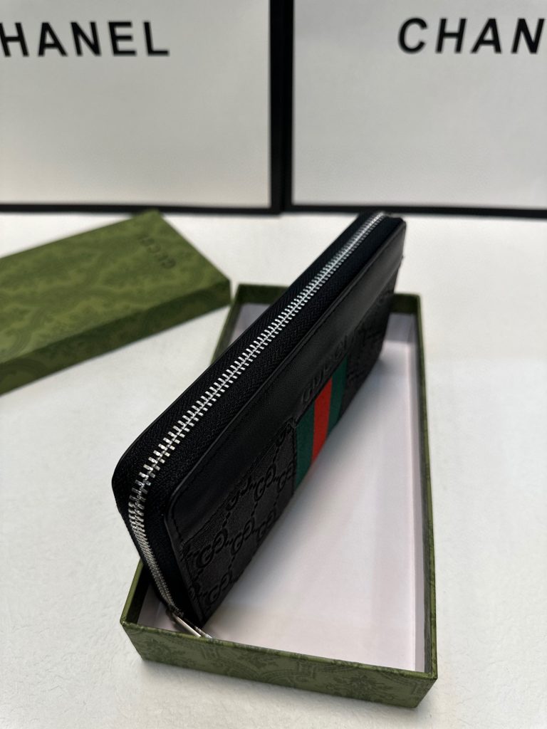 GUCCI グッチ 長財布 ザイオン ブラック 本革 21x11cm - 画像 7