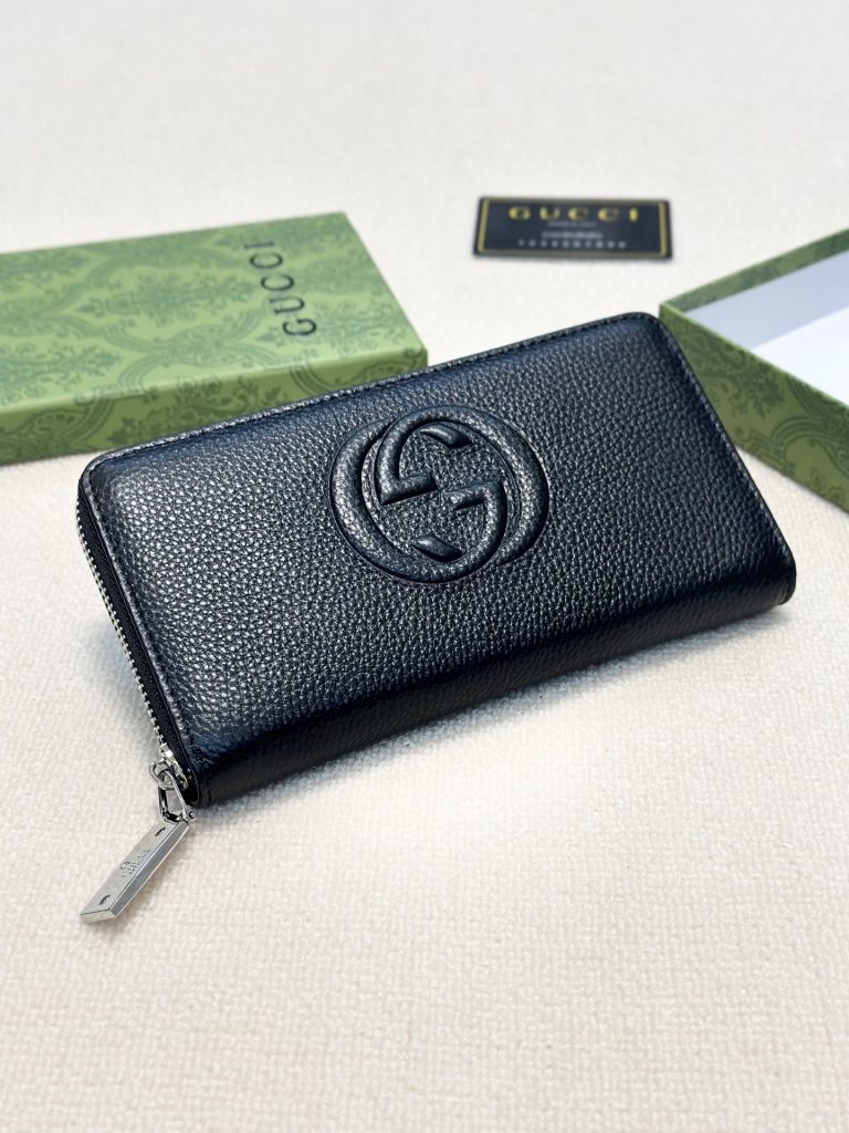 Gucci グッチ ロングウォレット 本革仕様 大容量 黒 - 画像 4