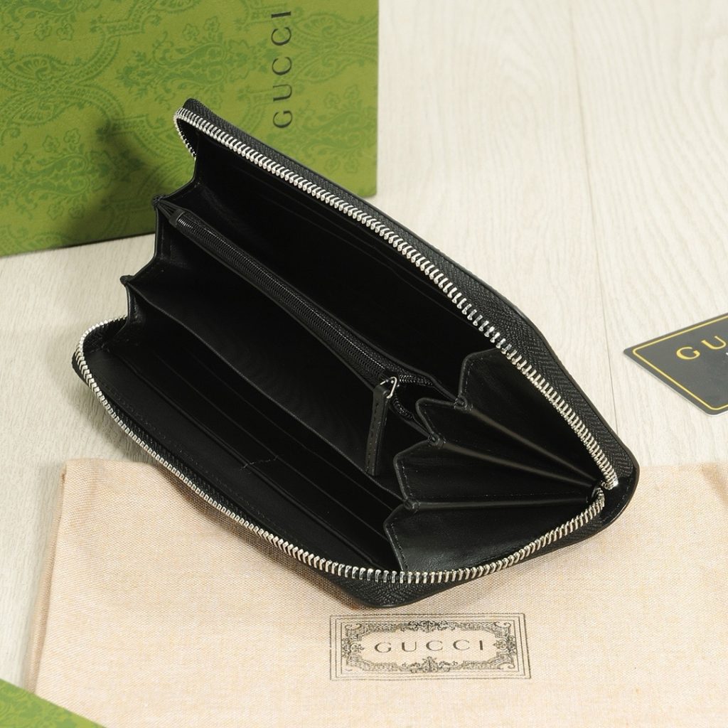 GUCCI グッチ 財布 ロングジップウォレット ブラック - 画像 8