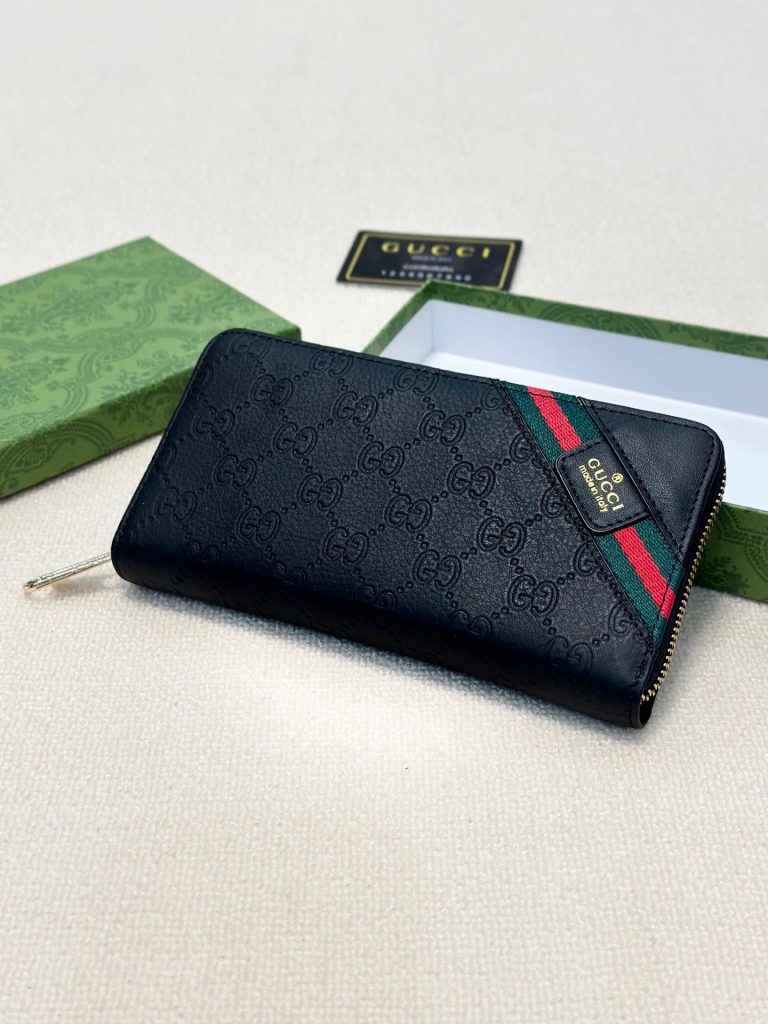 GUCCI グッチ 長財布 メンズ オリジナルレザー 本革 黒 - 画像 2