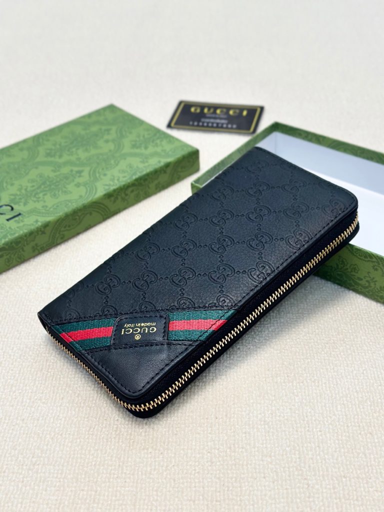 GUCCI グッチ 長財布 メンズ オリジナルレザー 本革 黒 - 画像 4