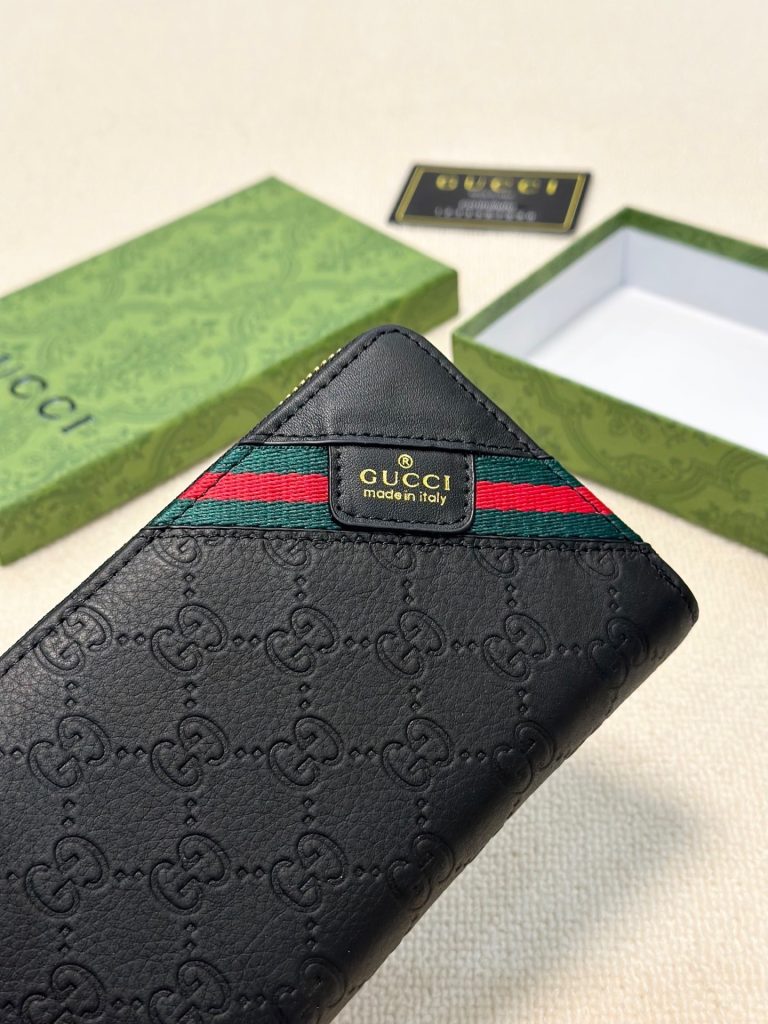 GUCCI グッチ 長財布 メンズ オリジナルレザー 本革 黒 - 画像 5