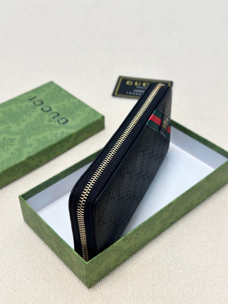 GUCCI グッチ 長財布 メンズ オリジナルレザー 本革 黒 - 画像 7