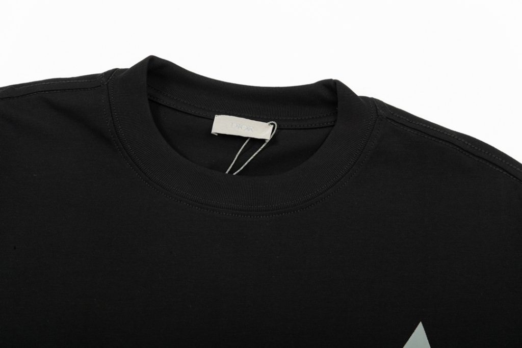 Dior コピー ロゴTシャツ メンズ レディース 黒 3色デザイン 240g高密度コットン 男女兼用 - 画像 2