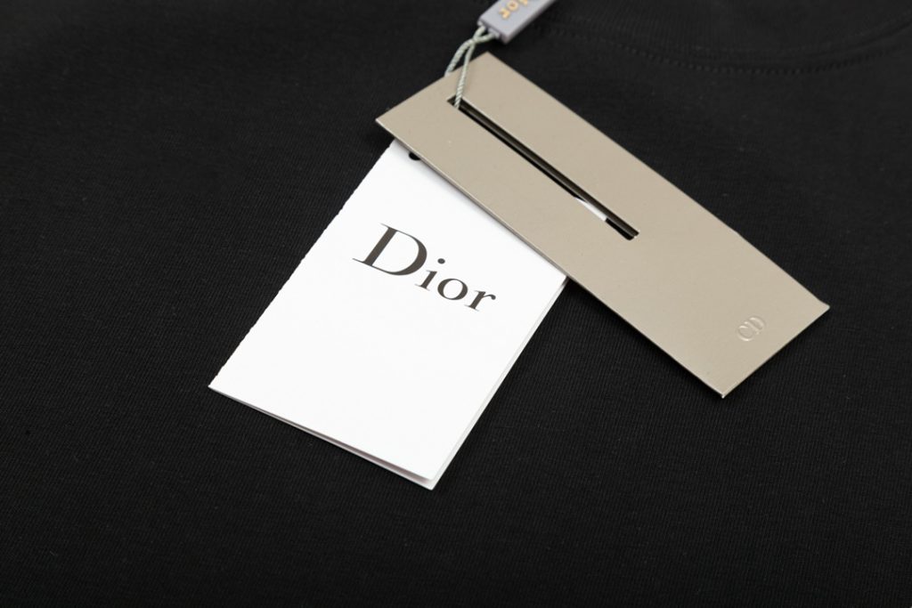 Dior コピー ロゴTシャツ メンズ レディース 黒 3色デザイン 240g高密度コットン 男女兼用 - 画像 3