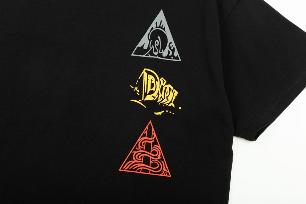 Dior コピー ロゴTシャツ メンズ レディース 黒 3色デザイン 240g高密度コットン 男女兼用 - 画像 4