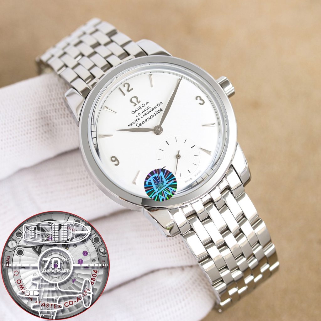 欧米茄 OMEGA 海馬シリーズ 1948 コピー 時計 スーパーコピー スイス製ムーブメント シルバー メンズ - 画像 3