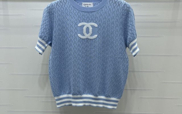 CHANEL ニット Tシャツ コピー ロゴデザイン 菱格柄 ロンT 通勤 レディース 全4色展開