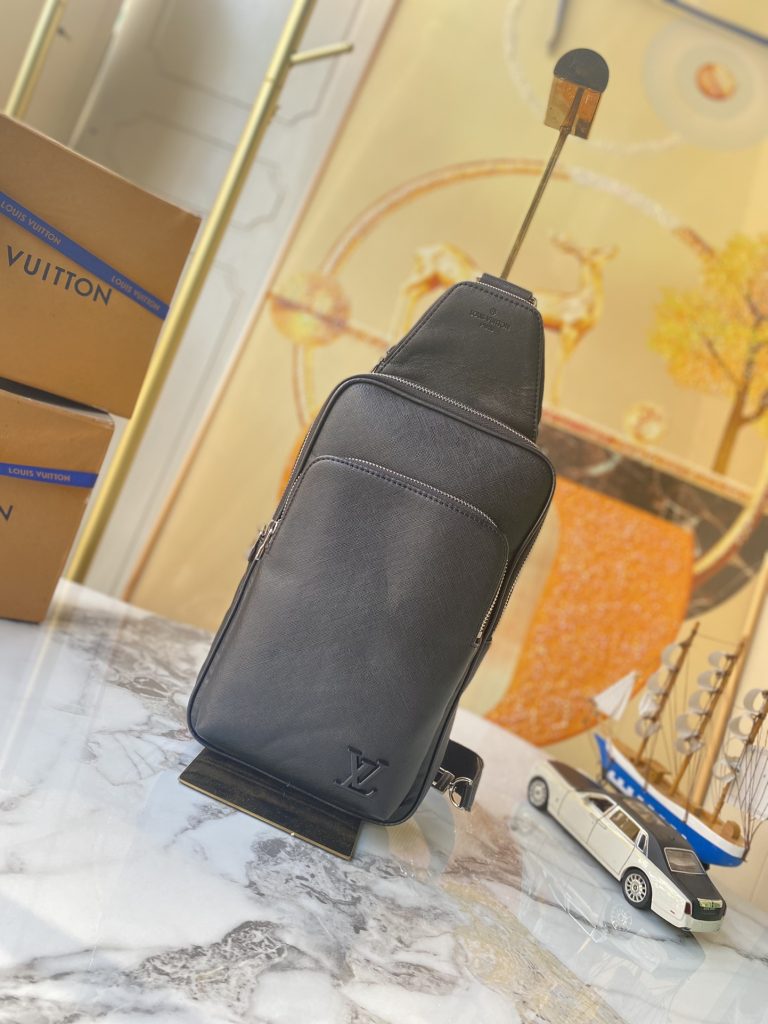 LOUIS VUITTON　ルイヴィトン　メンズバッグ　アヴェニュー スリングバッグ　ダミエ モノグラム エビ　ショルダーバッグ　ブラック　3種 - 画像 2