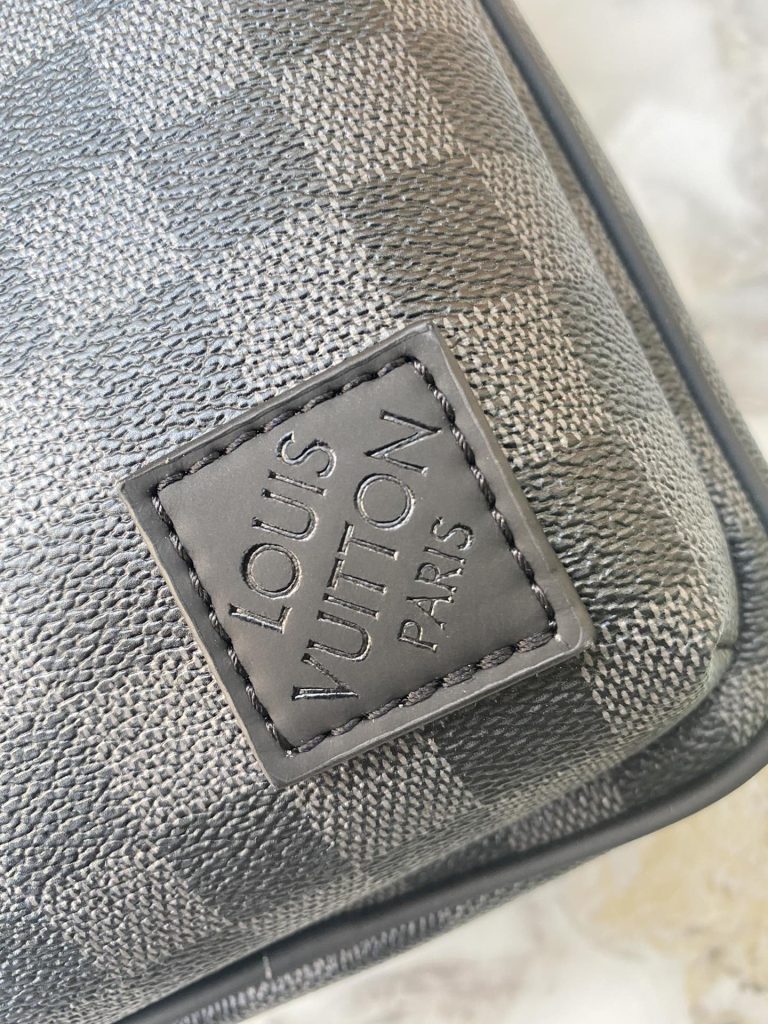 LOUIS VUITTON　ルイヴィトン　メンズバッグ　アヴェニュー スリングバッグ　ダミエ モノグラム エビ　ショルダーバッグ　ブラック　3種 - 画像 7