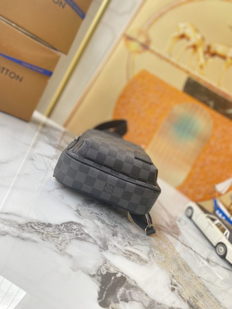 LOUIS VUITTON　ルイヴィトン　メンズバッグ　アヴェニュー スリングバッグ　ダミエ モノグラム エビ　ショルダーバッグ　ブラック　3種 - 画像 6