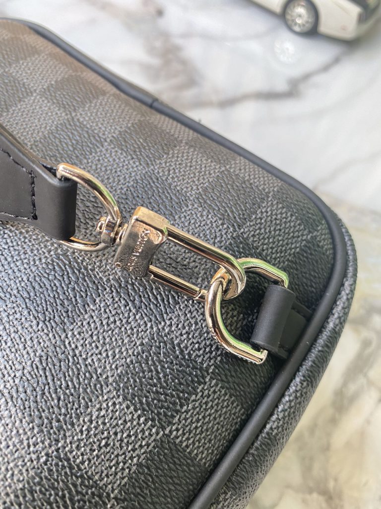 LOUIS VUITTON　ルイヴィトン　メンズバッグ　アヴェニュー スリングバッグ　ダミエ モノグラム エビ　ショルダーバッグ　ブラック　3種 - 画像 8