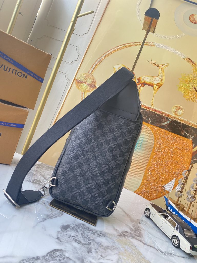 LOUIS VUITTON　ルイヴィトン　メンズバッグ　アヴェニュー スリングバッグ　ダミエ モノグラム エビ　ショルダーバッグ　ブラック　3種 - 画像 5