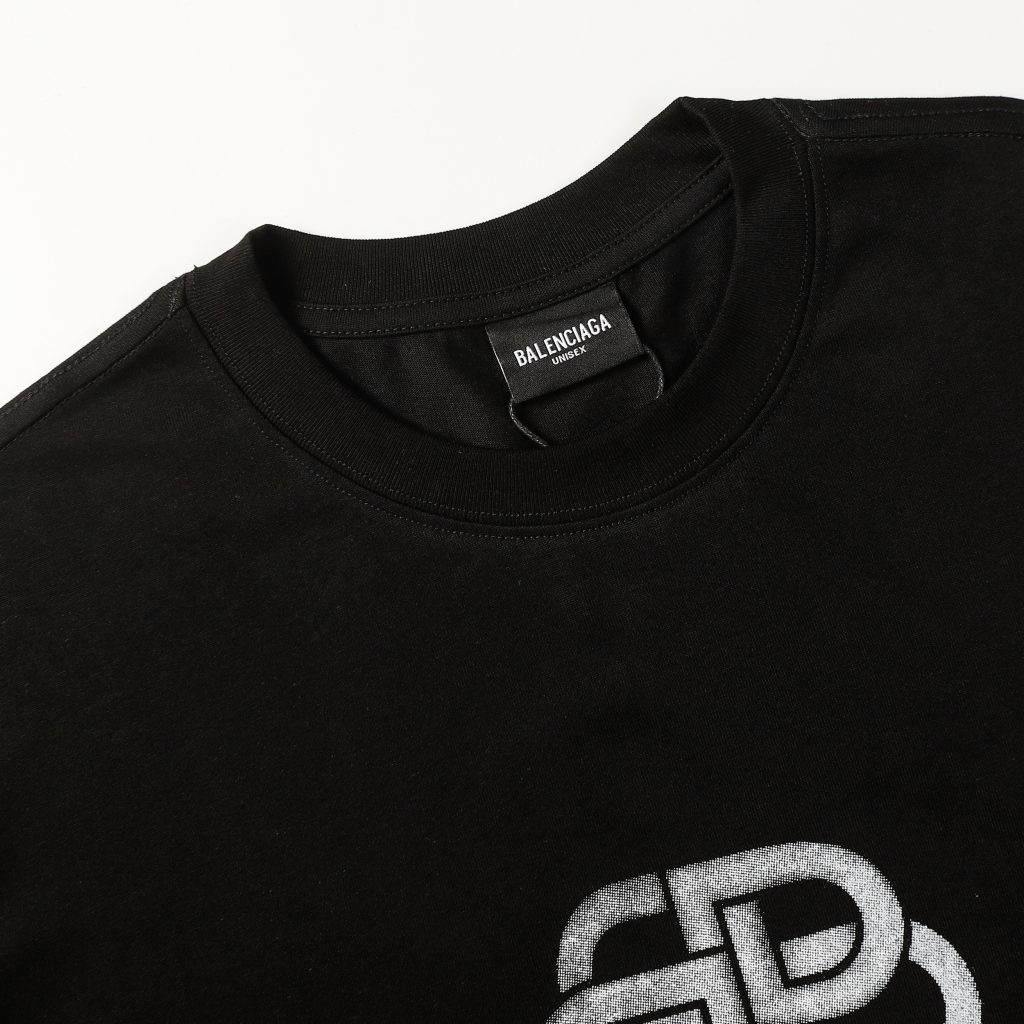 BALENCIAGA　バレンシアガ　プリントシャツ　クルーネック　メンズ　ロゴシャツ　Tシャツ　T-shirt　2色 - 画像 6