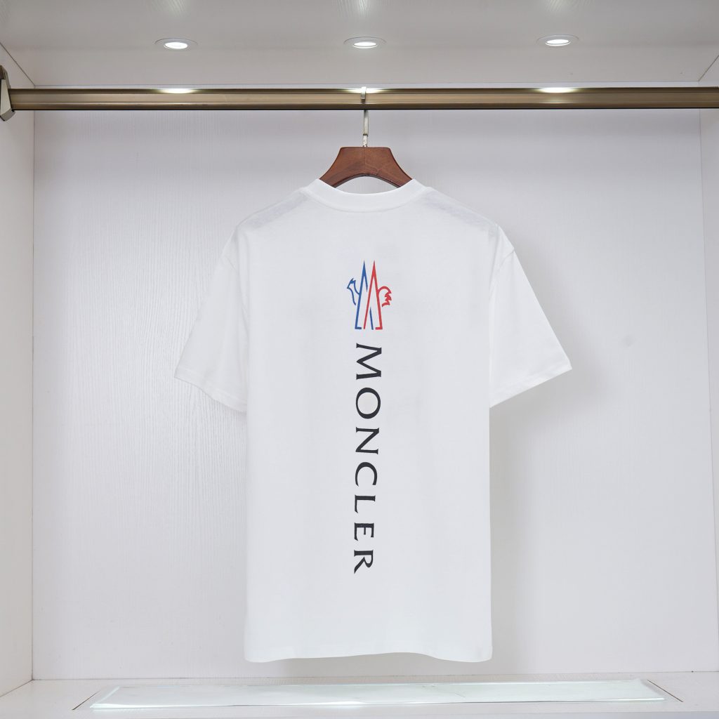 モンクレール MONCLER 半袖シャツ 黒/白 メンズシャツ クルーネックシャツ プリントシャツ 2色 S一XXXL - 画像 5