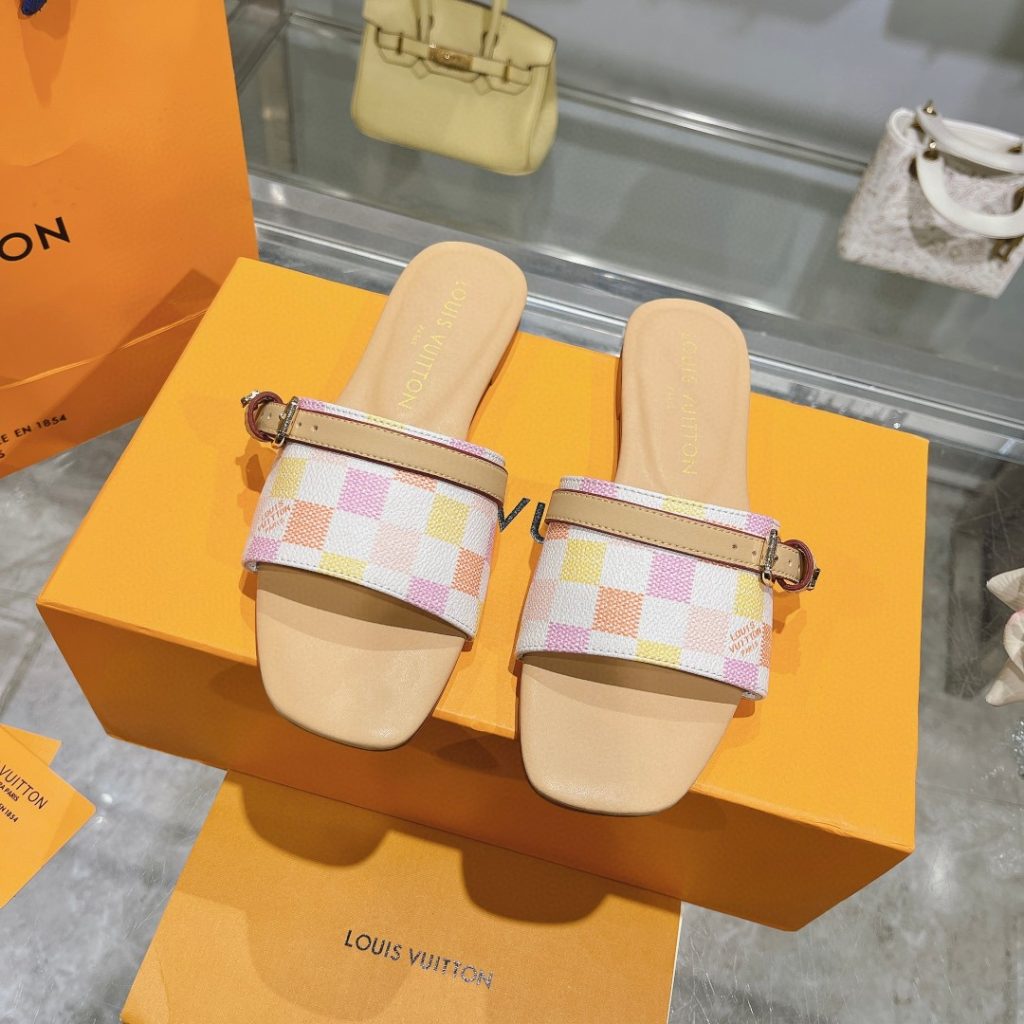 ルイヴィトン Louis Vuitton ミュール ローヒール LV サンダル モノグラム ダミエ レディース プレゼント 14色在庫 - 画像 8
