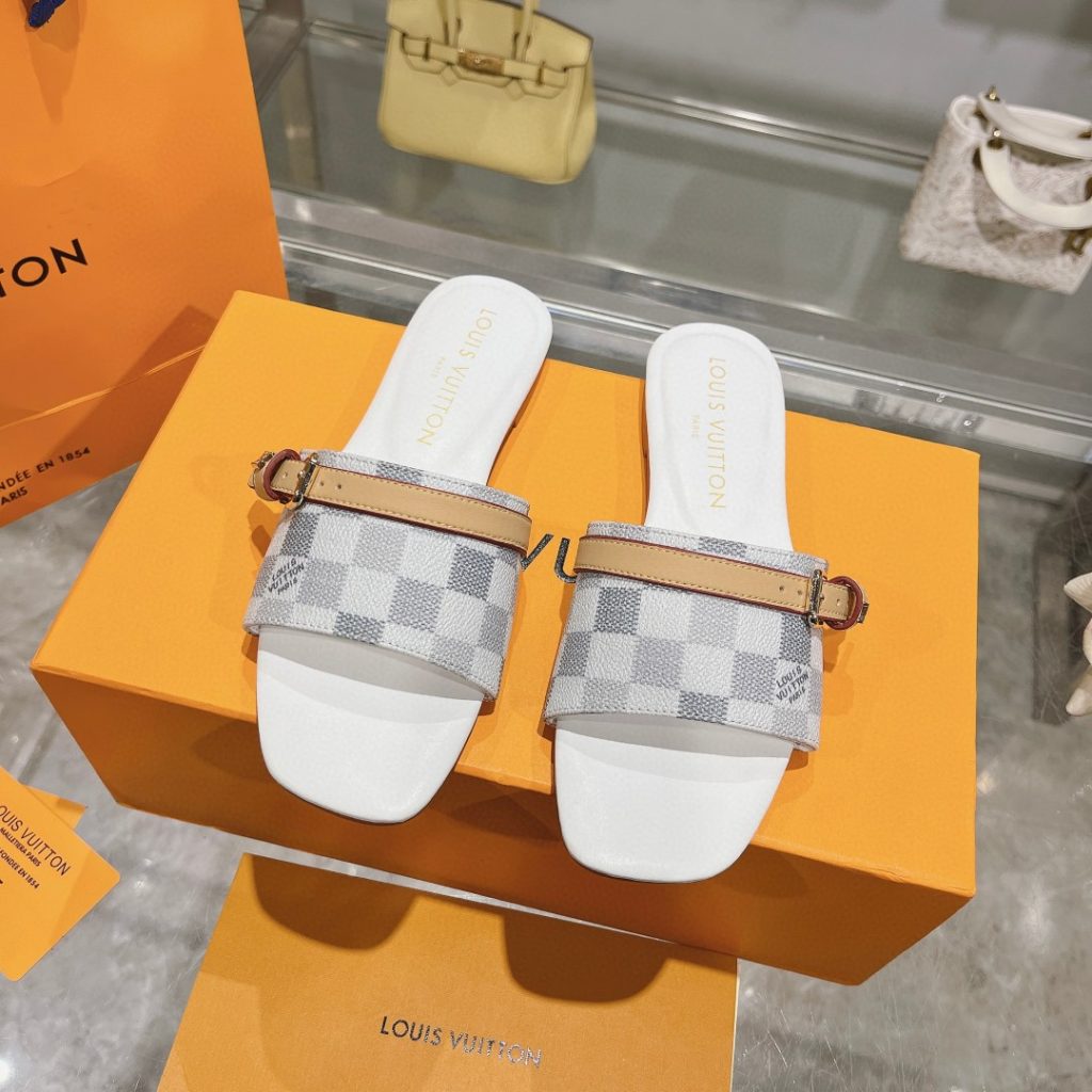 ルイヴィトン Louis Vuitton ミュール ローヒール LV サンダル モノグラム ダミエ レディース プレゼント 14色在庫 - 画像 4