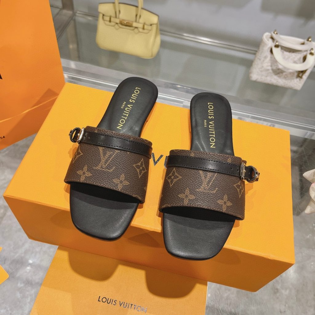 ルイヴィトン Louis Vuitton ミュール ローヒール LV サンダル モノグラム ダミエ レディース プレゼント 14色在庫 - 画像 6