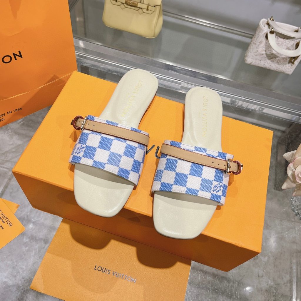 ルイヴィトン Louis Vuitton ミュール ローヒール LV サンダル モノグラム ダミエ レディース プレゼント 14色在庫 - 画像 7