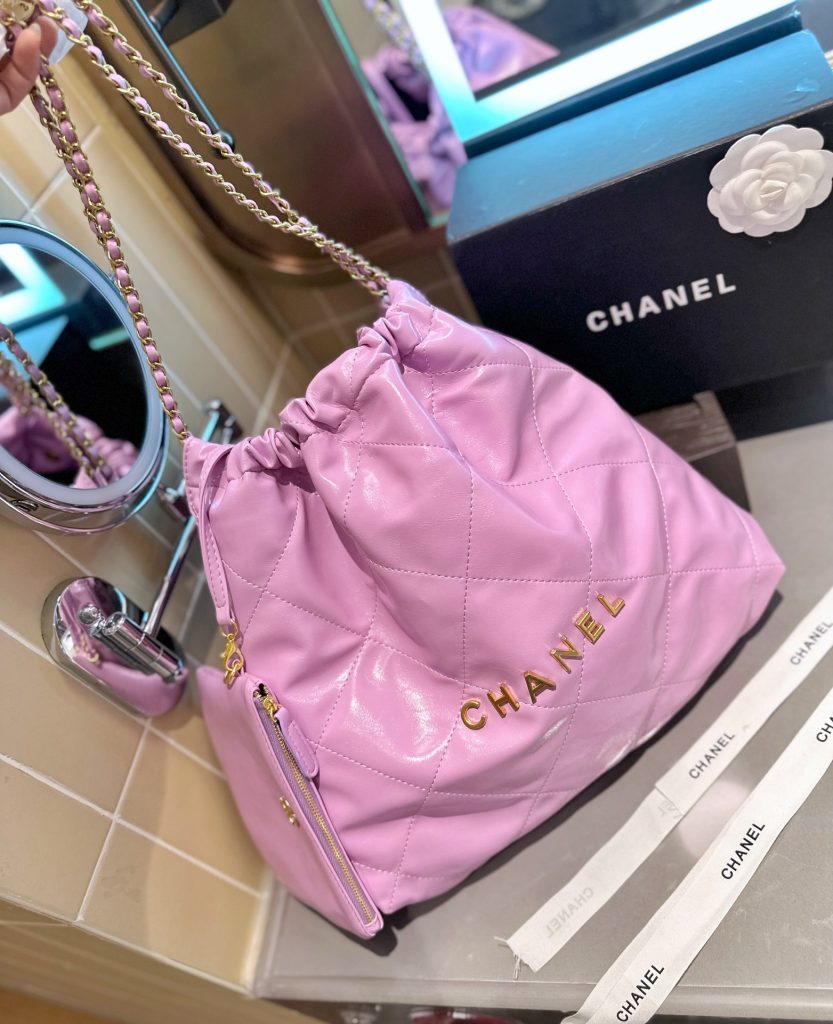 シャネル　CHANEL22　スモールサイズ　ポーチ付き　トートバッグ　ハンドバッグ　肩がけバッグ　レディースバッグ　7色 - 画像 5