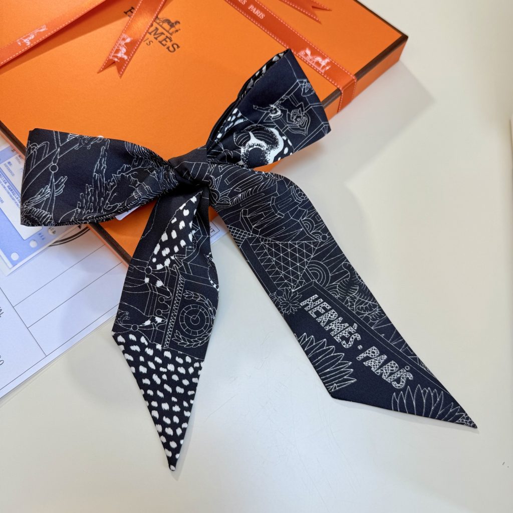 人気 エルメス Hermes Twilly ツイリー スカーフ レディーススカーフ Scarf 多用途ツイリー 細長スカーフ 3点 - 画像 5