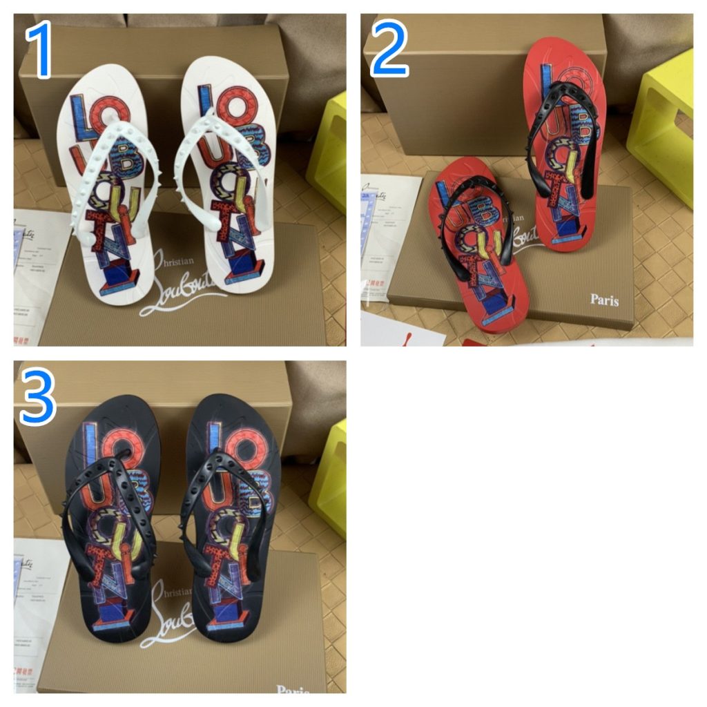 Christian Louboutin　ルブタン　サンダル　スリッパ/ルームシューズ　メンズ/男性用草履　室内履き/外履き　選べる3色