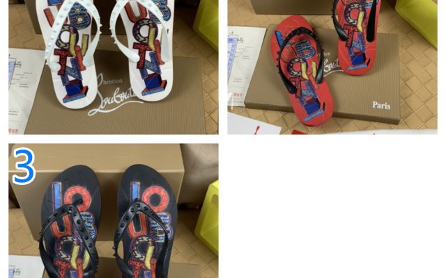 Christian Louboutin　ルブタン　サンダル　スリッパ/ルームシューズ　メンズ/男性用草履　室内履き/外履き　選べる3色