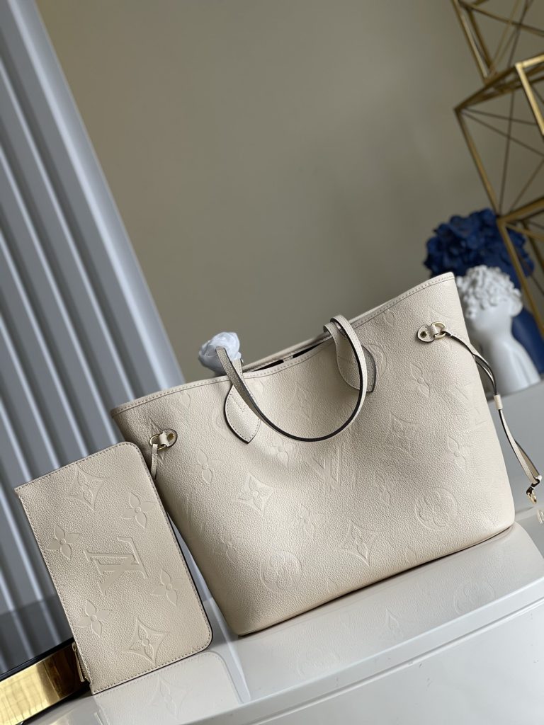 LOUIS VUITTON ルイヴィトン　モノグラム ショルダーバッグ　ポーチ付き　ネヴァーフル MM　トートバッグ　3色　レザーバッグ - 画像 4