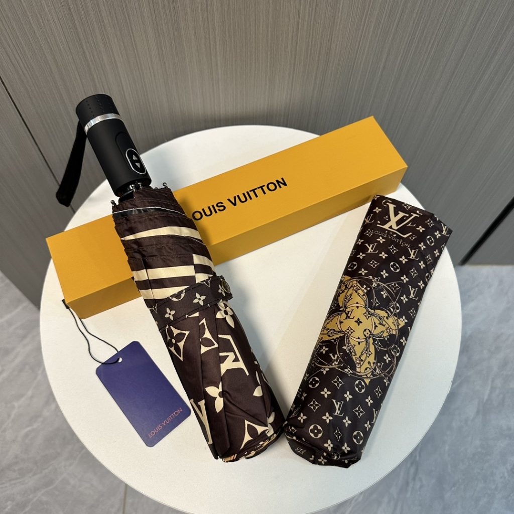 折りたたみ傘　ルイヴィトン　LOUIS VUITTON　アンブレラ　晴雨兼用UVカット　ワンタッチ開閉傘/かさ　モノグラム花柄3種 - 画像 6