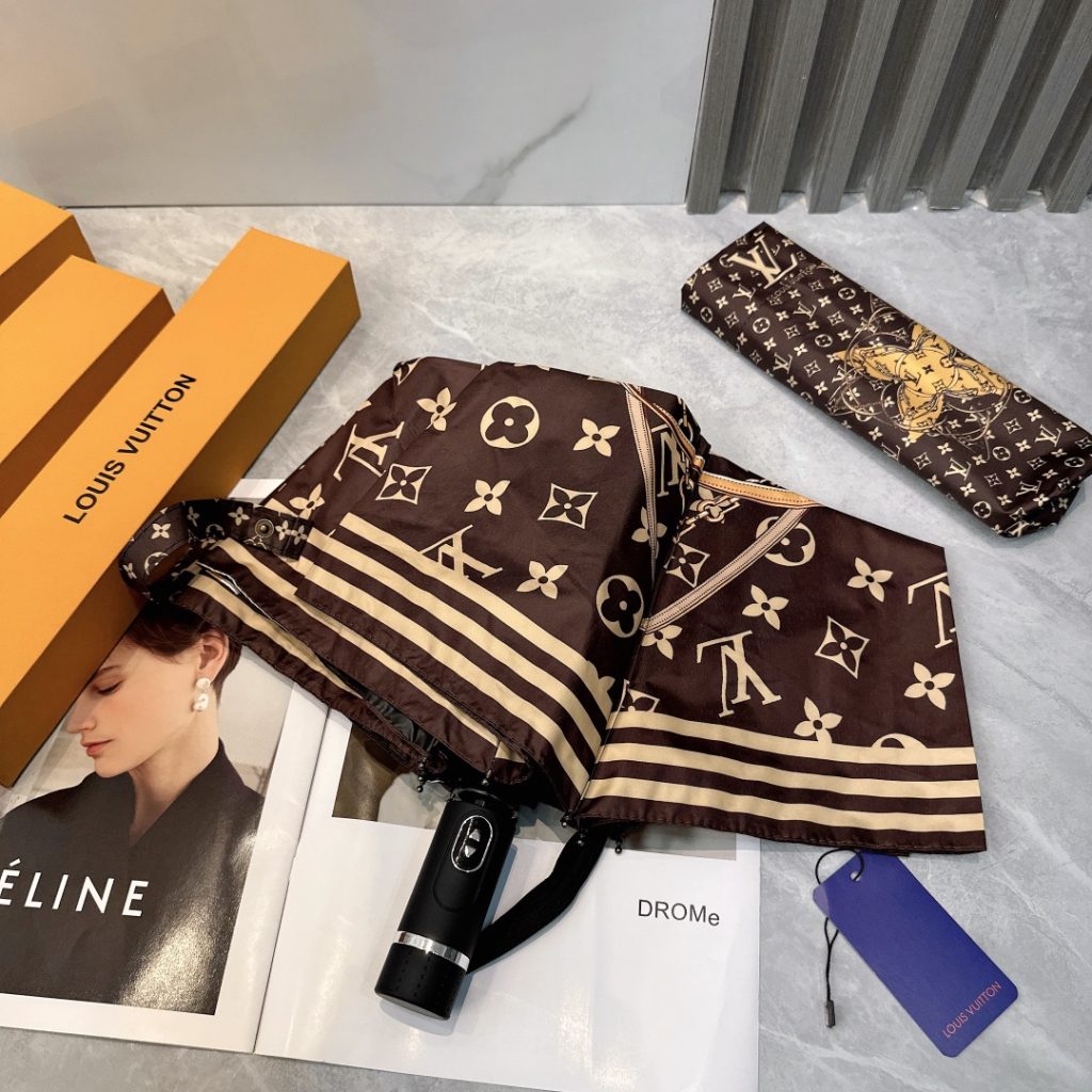 折りたたみ傘　ルイヴィトン　LOUIS VUITTON　アンブレラ　晴雨兼用UVカット　ワンタッチ開閉傘/かさ　モノグラム花柄3種 - 画像 7