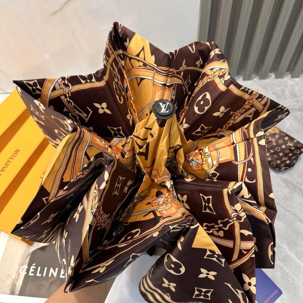折りたたみ傘　ルイヴィトン　LOUIS VUITTON　アンブレラ　晴雨兼用UVカット　ワンタッチ開閉傘/かさ　モノグラム花柄3種 - 画像 8