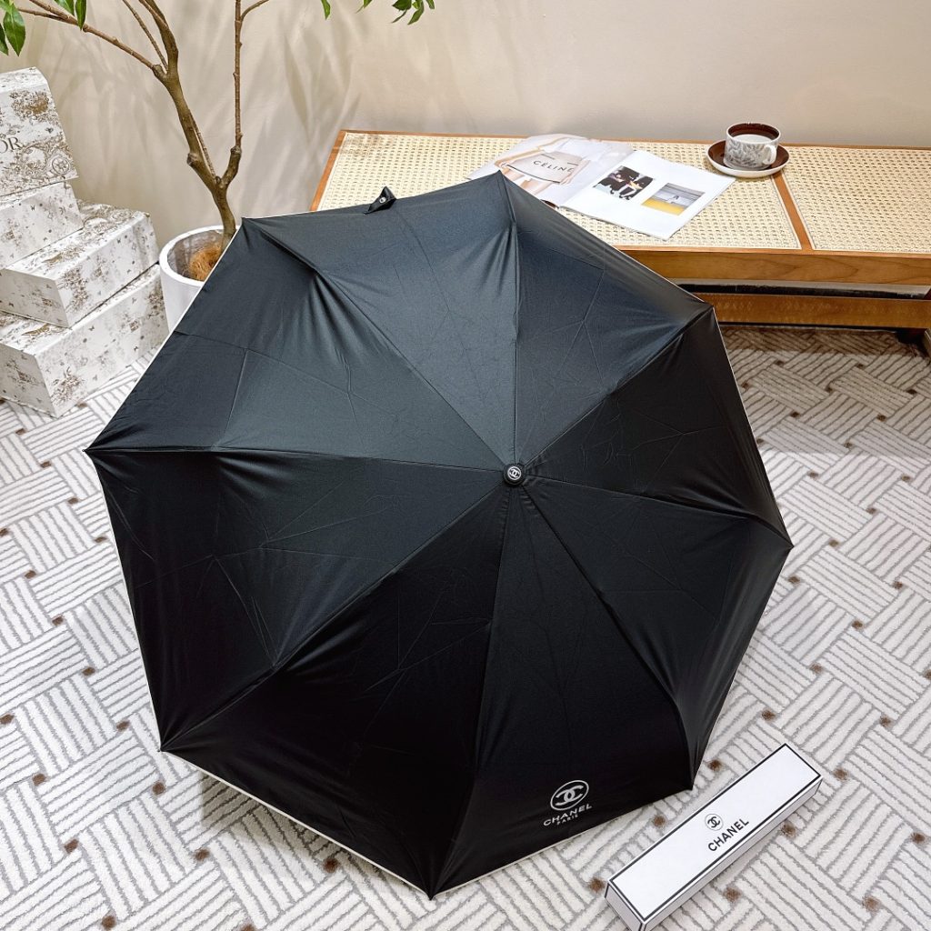 レディース折りたたみ傘CHANEL　シャネルアンブレラ/日傘女性用雨傘人気　ワンタッチ開閉8骨　おしゃれ4種 - 画像 3