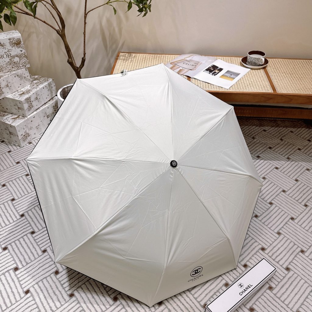 レディース折りたたみ傘CHANEL　シャネルアンブレラ/日傘女性用雨傘人気　ワンタッチ開閉8骨　おしゃれ4種 - 画像 2
