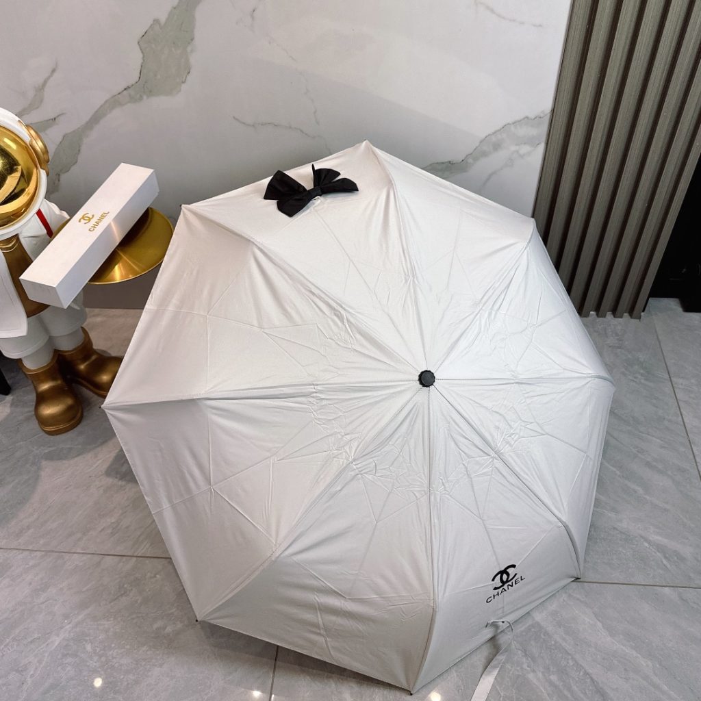 レディース折りたたみ傘CHANEL　シャネルアンブレラ/日傘女性用雨傘人気　ワンタッチ開閉8骨　おしゃれ4種 - 画像 5