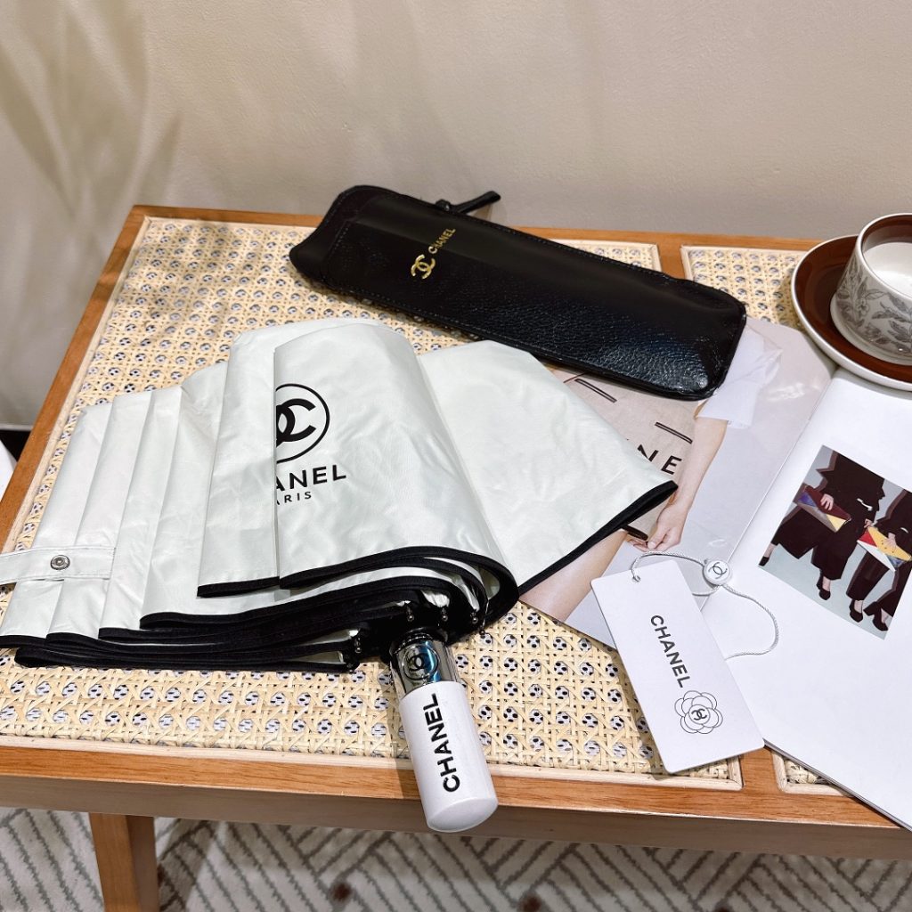 レディース折りたたみ傘CHANEL　シャネルアンブレラ/日傘女性用雨傘人気　ワンタッチ開閉8骨　おしゃれ4種 - 画像 7