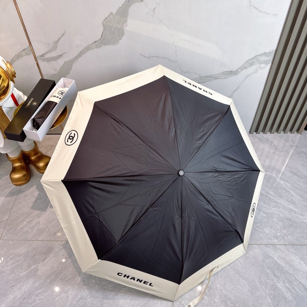 シャネル 折りたたみ傘CHANEL 雨傘日傘★晴雨兼用 男女兼用 ワンタッチ 自動開閉8本骨 持ちやすい 5種 - 画像 5