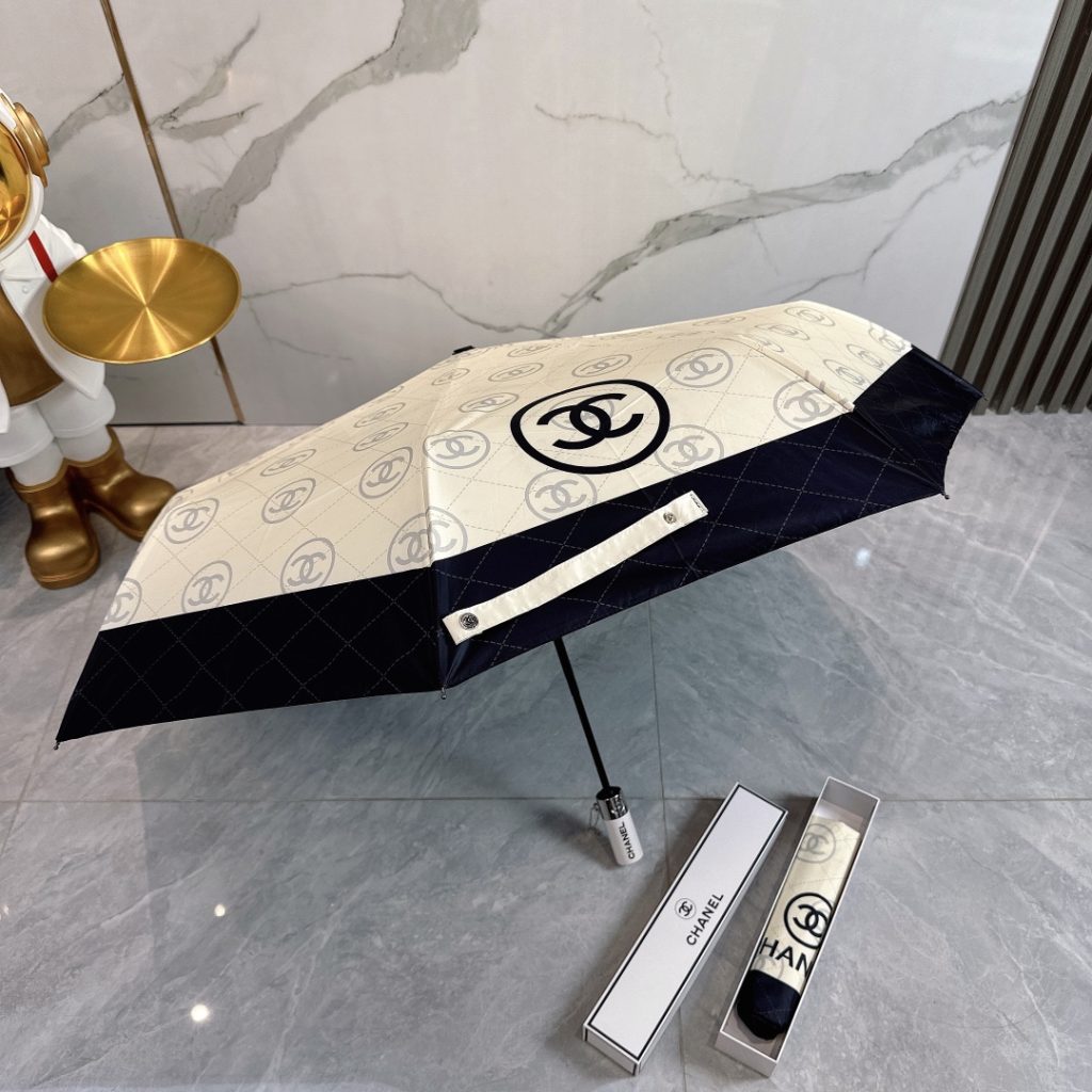 シャネル 折りたたみ傘CHANEL 雨傘日傘★晴雨兼用 男女兼用 ワンタッチ 自動開閉8本骨 持ちやすい 5種 - 画像 7