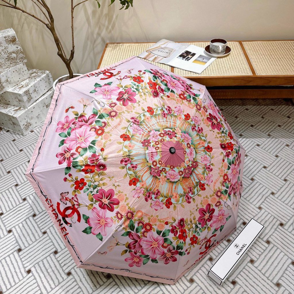 CHANEL　折りたたみ傘　超人気　シャネル　アンブレラ日傘レディース雨傘　ワンタッチ開閉かさ　可愛い傘総柄おしゃれ　7種 - 画像 4