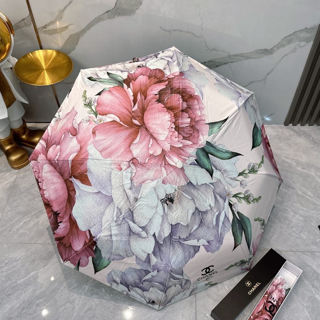 CHANEL　折りたたみ傘　超人気　シャネル　アンブレラ日傘レディース雨傘　ワンタッチ開閉かさ　可愛い傘総柄おしゃれ　7種 - 画像 5