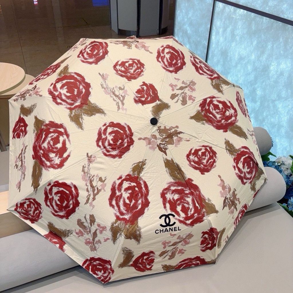 CHANEL　折りたたみ傘　超人気　シャネル　アンブレラ日傘レディース雨傘　ワンタッチ開閉かさ　可愛い傘総柄おしゃれ　7種 - 画像 2