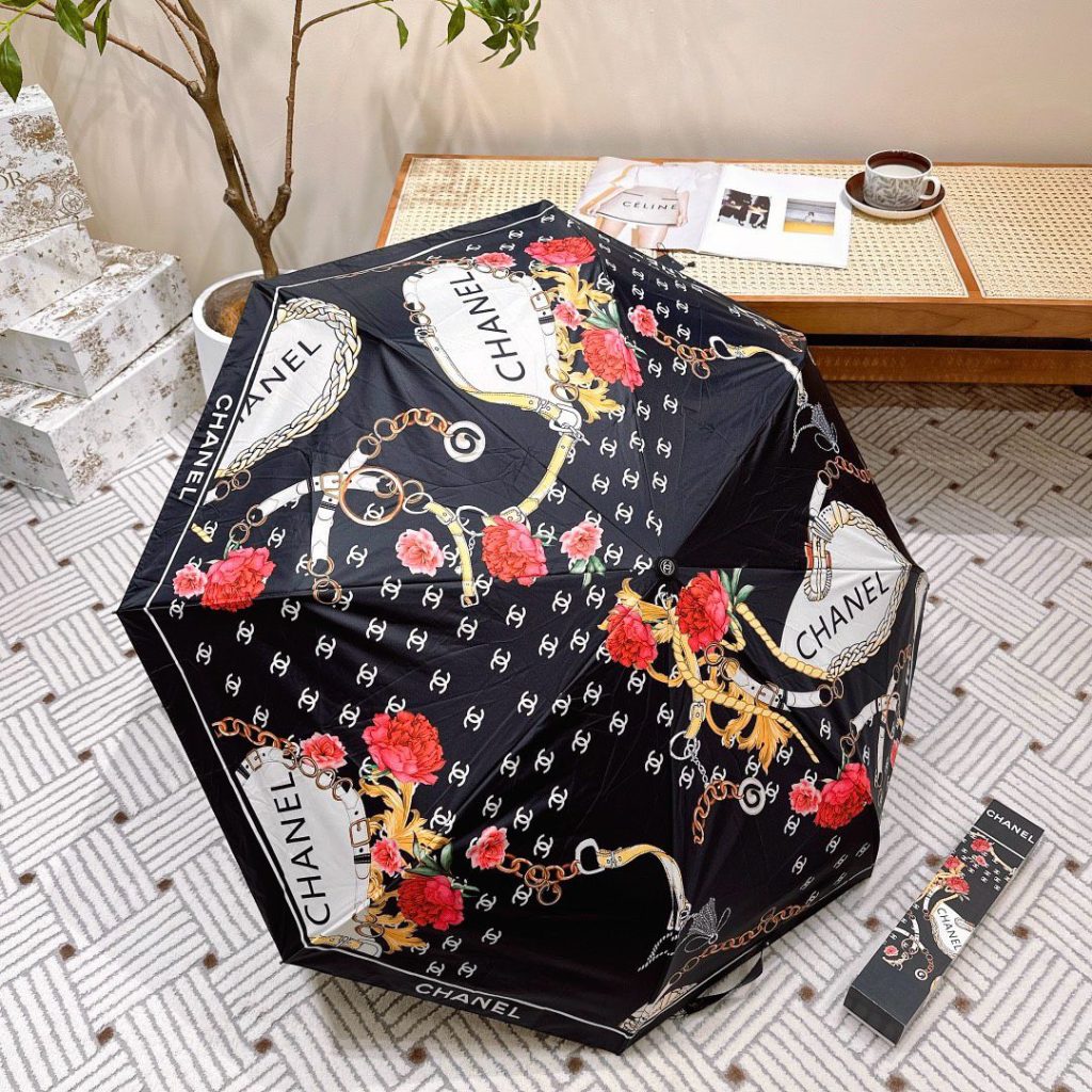 CHANEL　折りたたみ傘　超人気　シャネル　アンブレラ日傘レディース雨傘　ワンタッチ開閉かさ　可愛い傘総柄おしゃれ　7種 - 画像 7