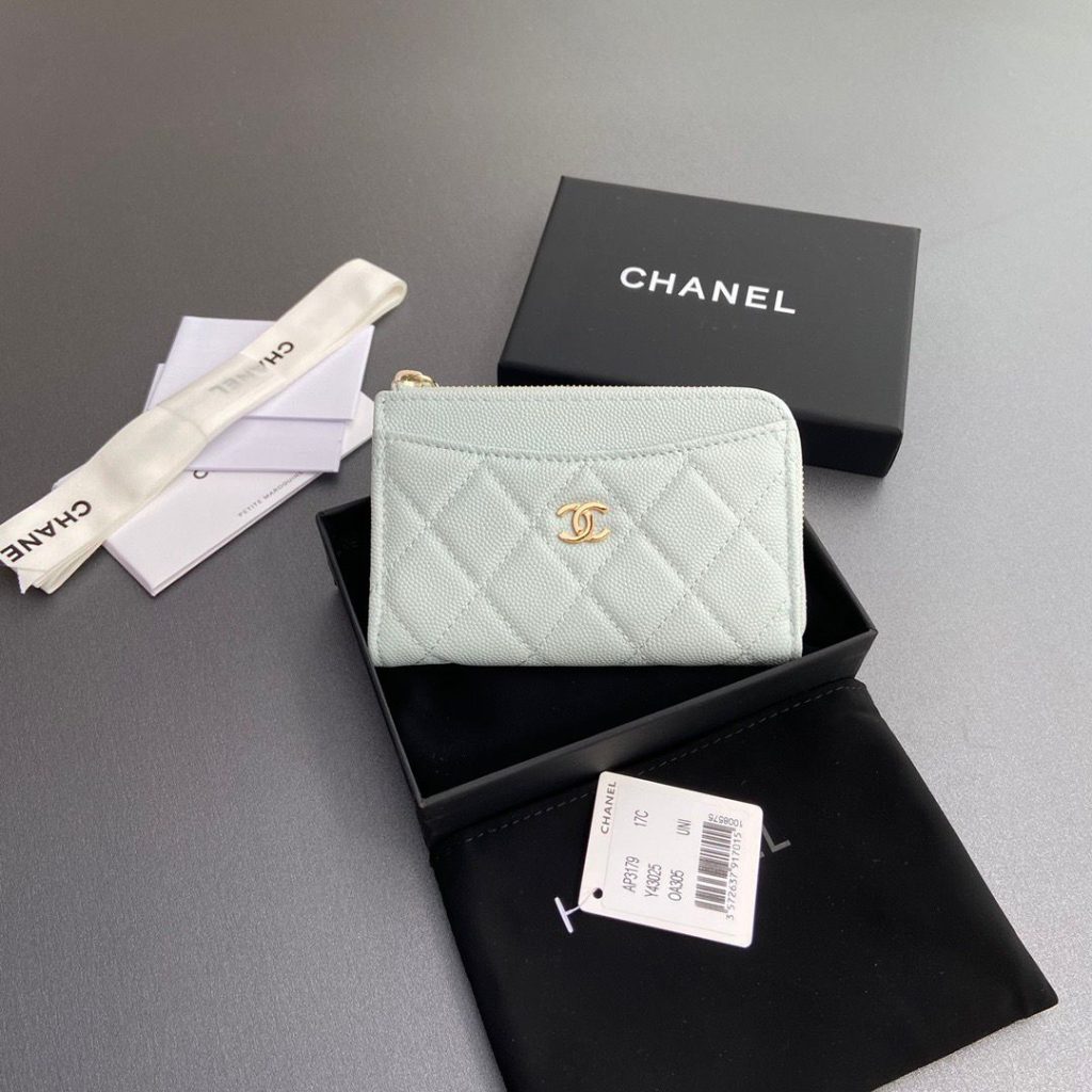 送料込み　CHANEL　シャネル　フラグメントケース　コインケース　カードケース　レディース　ミニ財布　ジップカードケース - 画像 3