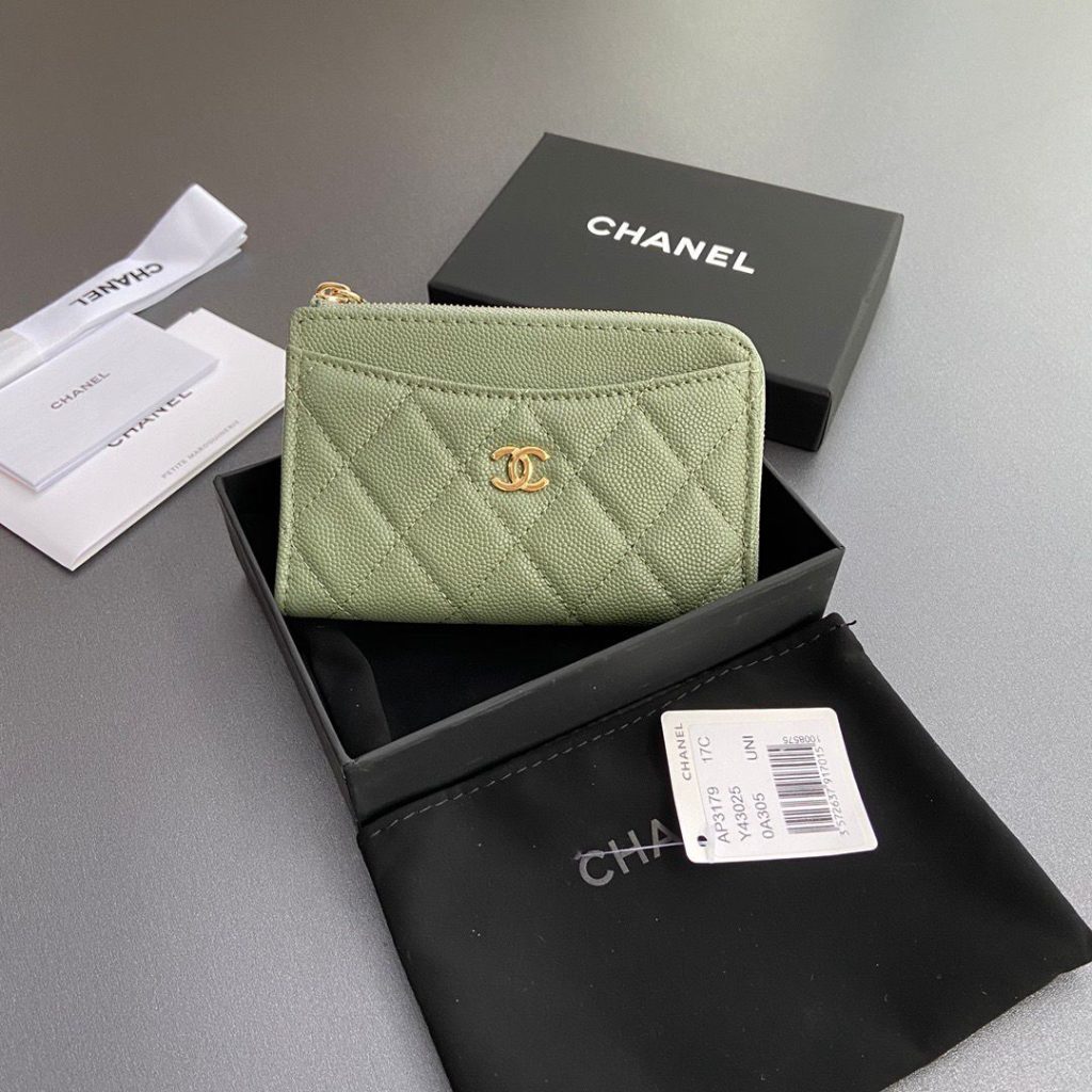 送料込み　CHANEL　シャネル　フラグメントケース　コインケース　カードケース　レディース　ミニ財布　ジップカードケース - 画像 4