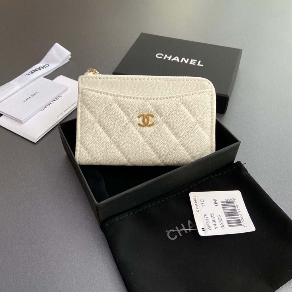 送料込み　CHANEL　シャネル　フラグメントケース　コインケース　カードケース　レディース　ミニ財布　ジップカードケース - 画像 6