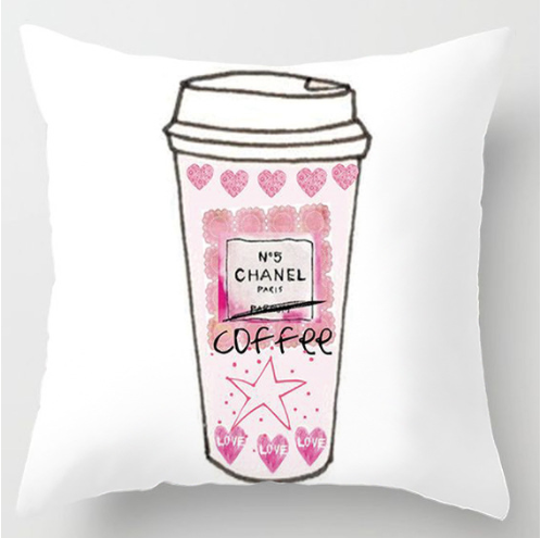 CHANELクッションカバー　シャネルクッション　可愛い　ソファークッション　リネン/ベルベット生地　クッションカバー　選べる5色 - 画像 2