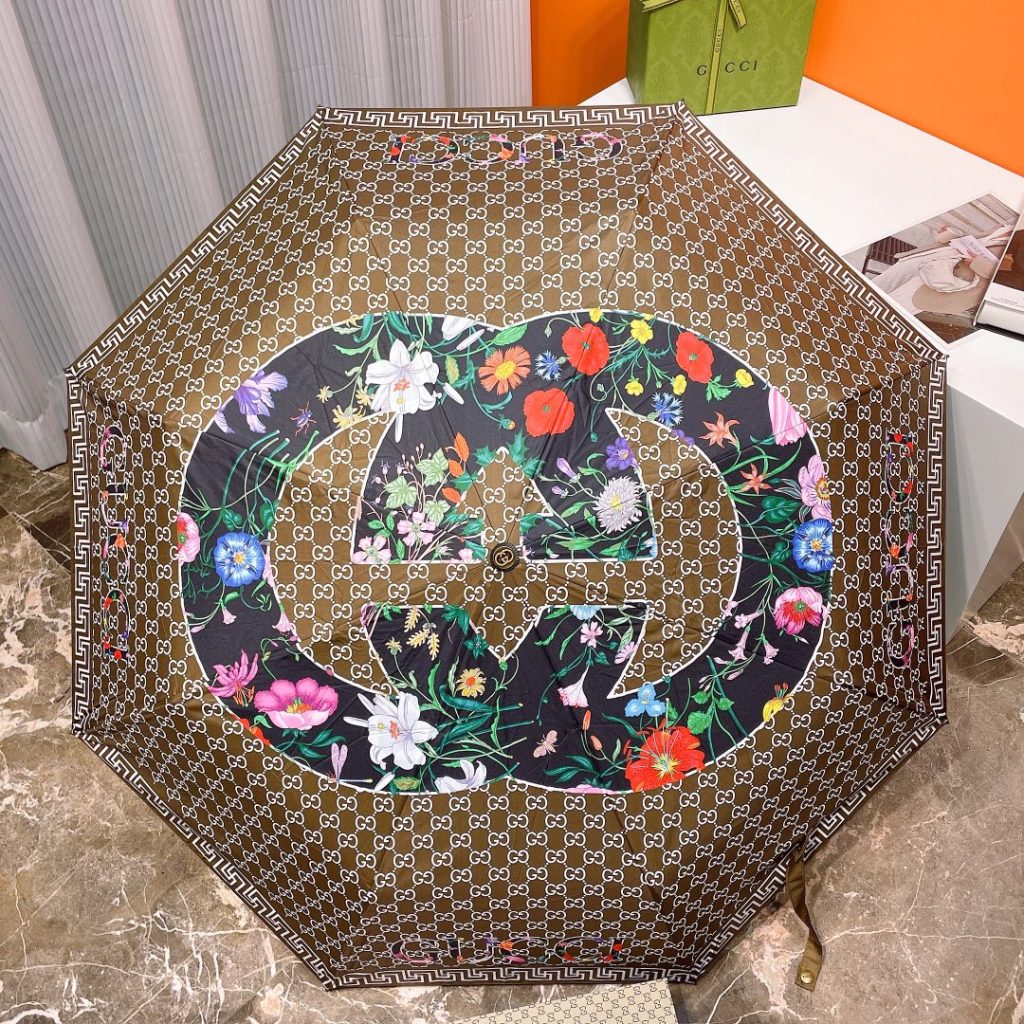折りたたみ傘　グッチ 　GUCCI　アンブレラ　晴雨兼用UVカット　ワンタッチ開閉傘/かさ　人気おしゃれ3種 - 画像 3