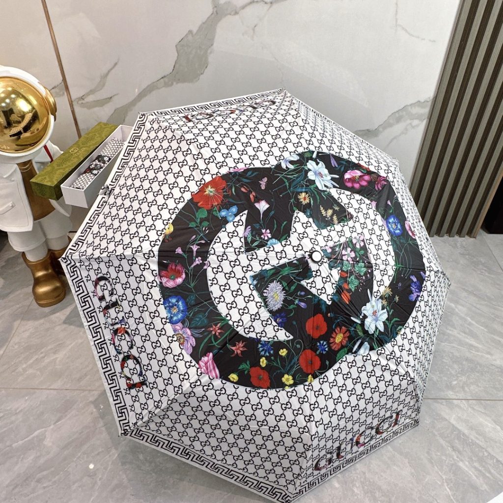 折りたたみ傘　グッチ 　GUCCI　アンブレラ　晴雨兼用UVカット　ワンタッチ開閉傘/かさ　人気おしゃれ3種 - 画像 4
