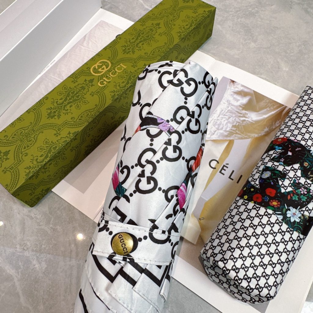 折りたたみ傘　グッチ 　GUCCI　アンブレラ　晴雨兼用UVカット　ワンタッチ開閉傘/かさ　人気おしゃれ3種 - 画像 7