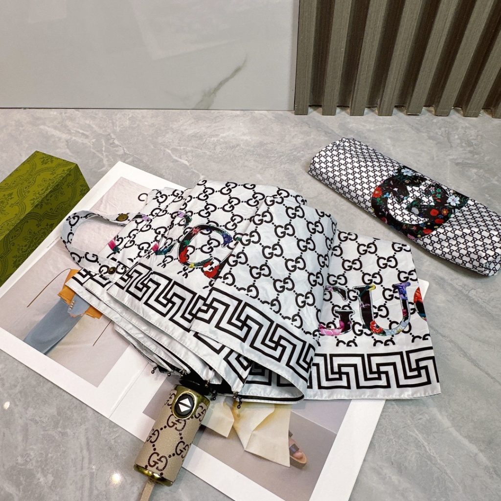 折りたたみ傘　グッチ 　GUCCI　アンブレラ　晴雨兼用UVカット　ワンタッチ開閉傘/かさ　人気おしゃれ3種 - 画像 8