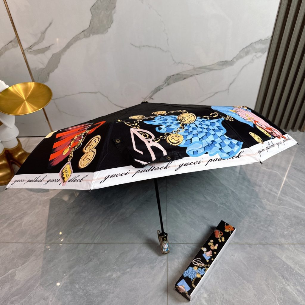 かさ傘 日傘雨傘 折りたたみ傘 ワンタッチ開閉アンブレラ UVカット 6種 可愛い グッチ/GUCCI - 画像 8